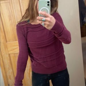 Maroon LOFT sweater